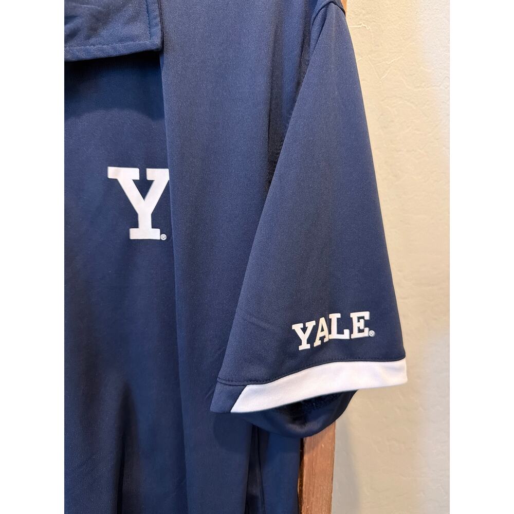 Colosseum Yale Bulldogs Performance Polo Shirt XL Navy - Picture 2 of 5
